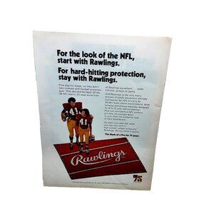 1973 Rawlings Jersey Mike Bass Washington Commanders Original Print Ad Vintage